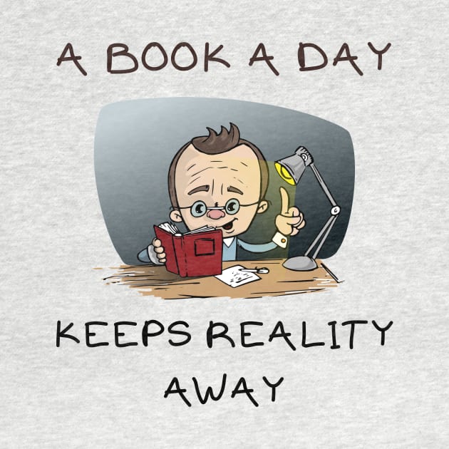 A book a day keeps reality away by IOANNISSKEVAS